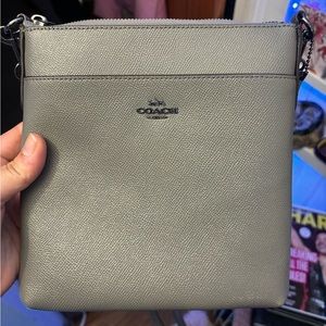 Coach Kitt gray leather crossbody - final price